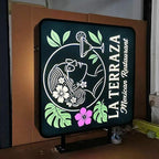 Custom Square Light Box Sign - Double Sided Illuminated Advertising Board for Shop, Bar, Cafe, Tea Salon Decor, or Billboard with Printed Logo (12" to 28")