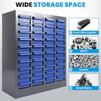 Nut and Bolt Storage Cabinet with ABS Drawer,Steel Small Parts Storage Organizer,25" H X 9" D X21 W Screw Organization for Garage Hardware,Nails,Fastener,Bolts,Nuts,and More (40 ABS Drawers)