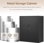 Metal Storage Cabinet, 36 Inch Tall Metal Storage Cabinet with Doors and Shelves, Pantry Cabinets for Kitchen Storage, Garage Cabinet for Living, Dining Room, Assemble Required.