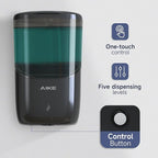 AIKE Wall Mount Automatic Soap Dispenser for Liquid Soap Battery Operated Black, Model AK1216