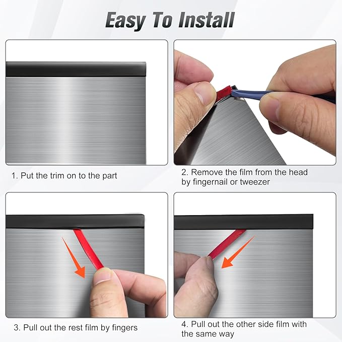Rubber Edge Trim, Self Adhesive U Channel Edge Trim, U Shaped Trim for Plywood, Glasses, Mirror, Flexiglass, Sharp Edge Parts, Size 1/4" (6mm), Length 20Ft, Black Color, Peel and Stick Plastic Trims