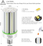 2-Pack 60W LED Corn Light Bulb,E26/E39 LED Bulbs,Super Bright,5000k,Replacement CFL Metal Halide HID HPS for Street Area Basement Yard Warehouse Work Shop High Bay Light Fixture Gym