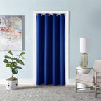 ChrisDowa Blackout Door Curtains for Doorway Privacy, Grommet Closet Curtains for bedroom closet door, Thermal Insulated Temporary Doorway Cover Room Divider Drapes (1 Panel, Royal Blue, 42 x 80 Inch)