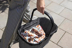 reisenthel carrybag twist silver - Sturdy shopping basket with plenty of storage space and practical inner pocket - Elegant and water-repellent design