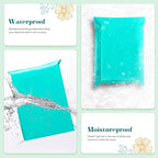Fuxury 19x24 Inch 100 Pack Large Poly Mailers Shipping Envelopes Bags Teal,Self Adhesive Mailers Poly Shipping Bags for Small Clothing Business,Waterproof and Flexible polymailers,Keep Items Protected