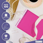 Hot Pink Large Poly Bubble Mailers 12x15 inch | Self Seal Padded Envelopes Cushioned Bubble Mailer | Usable Size 12x15 | WaterProof | Lightweight mailing Shipping Bags | 100 Pack Bulk