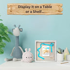Tasse Verre 10x10 Rustic Display Shadow Box (2-Pack) Frame w/Linen Background and 16 Stick Pins - Ready to Hang Shadowbox Picture Frame - Box Display Baby Memorabilia Wedding