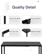 Nxconsu Cabinet Shelf Expandable Organizer Riser Rack for Kitchen Pantry Cupboard Under Sink Countertop Home Organization Extra Storage Space Saver Heavy Duty Metal Edgeless Design Black