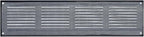 Repa Market Air Vent Cover 16x4 Inch (Outer Dimensions) Anthracite Galvanized Steel Louvered Grill Cover with Mesh Screen/Wall or Ceiling Vent/HVAC Register for Indoor and Outdoor Ventilation