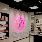Led Custom Neon Sign, Custom Led Sign for Nail Salons, Beauty Studios, Massage Spa, Barber Shops, Storefronts, Offices, Neon Sign Customizable Backlit Logo (12" to 42" Available)