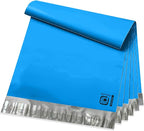 POLYSELLS 100 pcs 9x12 Inches Blue Poly Mailers Shipping Envelopes, Strong Adhesive Sealing, Waterproof, and Tear-resistant Postal Mailing Bags for Clothing, Books, and Accessories