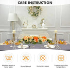 SEPARO 2 Pack 6 Ft Grey Table Cover Fitted Rectangular Tablecloth Stretchable Fabric Table Cloth 6 ft Wrinkle-Free for Party Tradeshows Banquet Weddings Cocktail