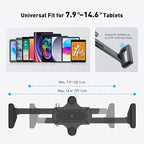 AboveTEK Anti-Theft iPad Wall Mount with Lock & Key, 360° Rotating Tablet Holder for 7.9"–14.6" Devices, Heavy-Duty Aluminum & Steel Kiosk Mount for POS, Restaurant, Retail & Business Displays
