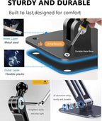 iPad Wall Mount, Aluminium Extendable Tablet Wall Mount Holder with 360° Adjustable Rotating Base Foldable for iPad Pro Air Mini, Galaxy Tab/Kindle, All 4.7-13" Phones & Tablets