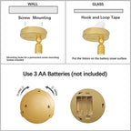 Picture Light Battery Operated, 3 Color Temperatures Picture Light with Remote, Indoor LED Spot Lights for Plants for Wall Frame Dartboard Art Painting Display Accent-Gold