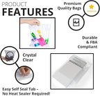 Poly Bags with Suffocation Warning - 14x20 Resealable - 200 Pack - Clear Poly Bags 14x20" - Retail Supply Co