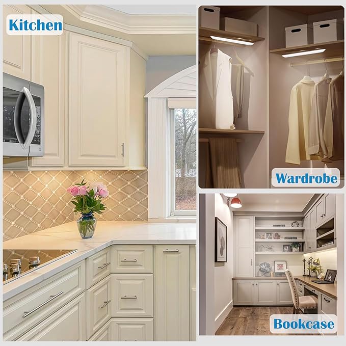 Ansen 18inch 15w 998.4lm Hardwired Under Cabinet Lights, 5CCT 2700K-5000K, CRI 92+, R9 90+, UGR Lower Than 16, LED Dimmable Under Counter Lighting for Kitchen