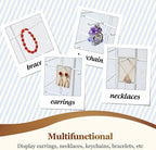 360 Rotating Earring Display Stands for Selling, 4 Tier Metal Earring Rack Holder Stand, Jewelry Display for Selling Earring Cards, Bracelets, Necklaces, KeyChains, Hair Accessories (48 Hooks)