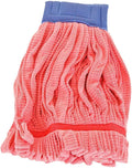 Arkwright Microfiber Tube Mop Head Replacement - Heavy Duty, Lint Free, Super Absorbent & Bleach-Safe, Janitorial Essential for Commercial & Industrial Floor Cleaning, 18 oz, Red