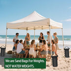 150 LBS Canopy Tent Weights Set of 4 Empty Sand Bags for Canopy Tent Legs, Heavy Duty 1680D Pop Up Canopy Sandbags for Outdoor Gazebos, Umbrellas, Pergolas, Sunshades & Patio Furniture