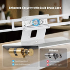 AboveTEK Laptop Locking Station, Premium Aluminum MacBook Security Lock with High-Security Copper Cylinder, Anti-Theft Computer Lock for All 11"-17" No-Slot Notebooks, Non-Slip Base for Public Spaces