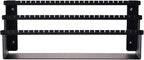 Angelynn's Freestanding or Wall Mounted Earring Holder Organizer Display for Small and Medium Post Stud Dangle Pierced Earrings, Hanging Closet Jewelry Storage Rack, Daelyn Black 6" x14 1/2"