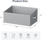 DIMJ Closet Storage Bins 8 Pack - Fabric Storage Baskets for Shelves, Large Clothes Organizers with Handles, Trapezoid Shelf Organization Storage Cubes for Purse, Toys, Books, Towel, Clothes
