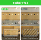 BUBO GU10 LED Bulb 6W Equivalent 50W, 3000K Warm White 650 Lumens, Non-Dimmable GU10 Bulb Replacement for Track Lighting, MR16 LED Bulb for Kitchen, Range Hood, Living Room, Bedroom, 40 Pack