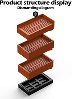 Furniture Risers, Tclouda Bed/Sofa/Desk/Table/Chair Leg/Fridge Lifts to 1.5, 3 and 4 in, Rectangle Adjustable Risers Blocks for Extenders, Heavy Duty Supports Up to 1300 Lbs, 1.5 in-Brown-Rectangle
