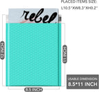 GSSUSA Teal Bubble Mailers 8.5X12 Inches 500 Pack, Padded Poly Bubble Mailer, Large padded Envelopes Strong Adhesion Bubble Envelopes,Self-Seal Mailing Envelopes for Small Business,Package Supplies