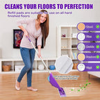 30 Pack Mopping Pad Refills Compatible with Swiffer Wet Jet Spray Mop - Wet Jet Refills for Multi Surface Hardwood Floor Cleaning, 4 Layers Thickened & Durable | Super Absorbent