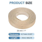 PATIKIL White Oak Edge Banding, 1 in x 49.2 ft Wood Veneer Tape, Pre-glued Flexible