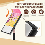 Sign Holder Stand 8.5x11 inch - Flip Open Pedestal Floor Standing Sign Holder, Adjustable Versatile Sign Stands for Display, Floor Sign Holder with Easy Replacement for Events and Promotions (1 PACK)