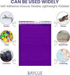 Purple Large Poly Bubble Mailers 12x15 inch | Self Seal Padded Envelopes Cushioned Bubble Mailer | Usable Size 12x15 | WaterProof | Lightweight mailing Shipping Bags | 100 Pack Bulk