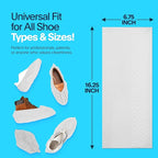 Premium Boot & Shoe Covers Disposable Booties - 100 Pack - Durable, Non-Slip, Non-Toxic, Water Resistant, Recyclable Protectors for Indoor & Outdoor - Large Size Fits Most Shoes