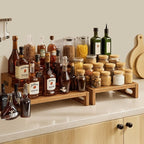 16PCS Wooden Buffet Risers and Stands with Reusable Table Signs, stackable Cube Rustic Wood Food Risers for Buffet Display, Cupcake Holder, Cupcake Stand, Dessert Table Display Set, 4 Sizes