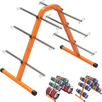 SELEWARE Portable Wire Spool Caddy – Heavy-Duty Steel Cable Dispenser with 6 Adjustable Rods for Effortless Spool Storage & Dispensing (Orange)