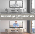 Silicone Wall Wire Hider, Side Open Wire Covers for Cords on Wall, 3.3FT Self-Adhesive Flexible Cord Hider for Mounted TV, Home Office, Cavity 0.63" W x 0.31" H