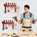 Metal Screwdriver Organizer, Wall Mount Plier Organizer Hammer Holder, Hand Tool Storage Rack for Garage Workshop Workbench(orange, 1PC)