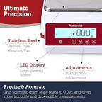 Fristaden Lab Digital Balance - USA Company - 1000g Capacity with Genuine 0.01g Precision, Analytical Scale Ideal for Scientific Research, Home Labs & Academic Use