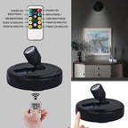 Battery Operated LED Spotlight, Picture Spot Lights, Indoor Uplighting, Puck Lights with Remote, Plants Tree Spotlight, Display Light for Paintings Dartboard Portrait Frame-Black