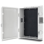 Outdoor Electrical Junction Box, ABS Water Resistant Enclosure with Internal Mounting Panel & Hinged Cover (13" H* 9.2" L* 3.7" W)