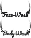 Face Wash Body Wash Label Tags Rust Resistant (Face Body Wash Black)
