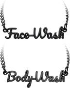 Face Wash Body Wash Label Tags Rust Resistant (Face Body Wash Black)