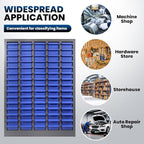 75 Drawers Nut and Bolt Organizer, 36" H x 26" D x 9" W Bolt and Nut Tool Storage Cabinet with Acrylic Adjustable Shelves & Label Stickers, Alloy Steel Parts Cabinet for Workshop Garage Organizer