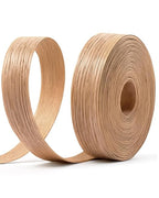 Red Oak Edge Banding 3/4 inch x 25 ft Real Wood Veneer Plywood Edge Banding Iron-on Pre-glued Veneer Edging Tape for Cabinet Repairs Furniture Restoration