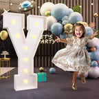 imprsv Marquee Light Up Letters, 3FT Marquee Letters for Birthday Baby Shower Wedding Decorations Light Up Letters for Engagement Party Decor, Large Marquee Letters for Party Decorations, Letter Y