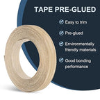 PATIKIL White Oak Edge Banding, 3/4 Inch x 25 ft Wood Veneer Tape Pre-glued Flexible Plywood Edge Banding with Hot Melt Adhesive for Furniture Restoration