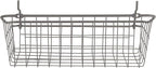 Spectrum Pegboard & Wall Mount Wire Basket Small (Industrial Gray) - Storage & Organizer for Garage, Tools, Shed, Home, Work Bench, Crafts, & More