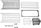 5 Tier Retail Display Rack, Rolling Storage Rack 5 Layers 35.43*16.93*53.54in Metal Display Shelf Fruit Vegetable Snack Basket Storage Supplies for Home Store Market (Black, 90*43*136cm)